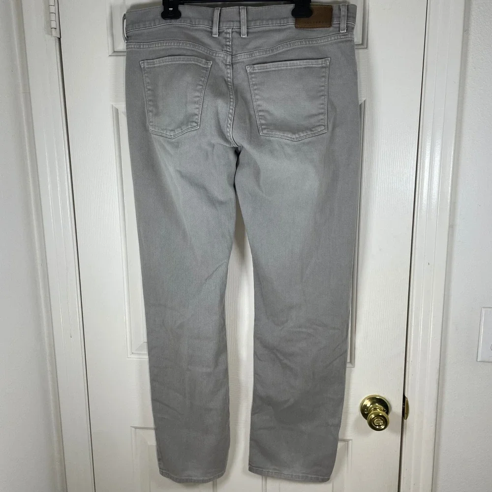 Mott & Bow Mercer Slim Fit Stretch Denim Jeans Mens 38x32 Light Grey Cotton EUC - Picture 3 of 7